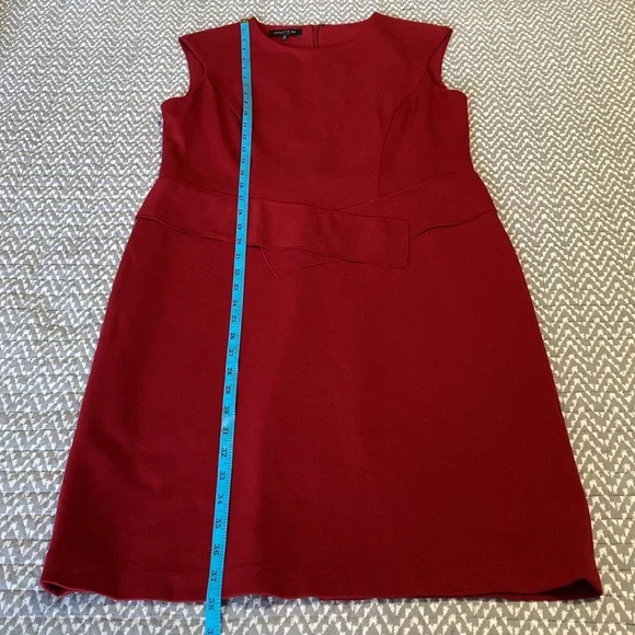 Lafayette 148 NY Sleeveless Red Sheath Dress size M - Picture 8 of 12